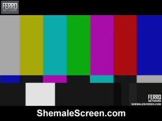 Dlho transsexuál obrazovka scéna s divé pornohviezdy rafaela, milena, sasha