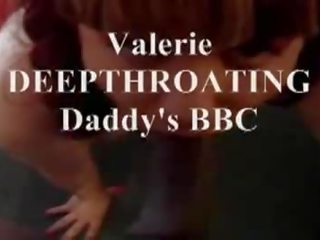 Valeriecd420 saugt auf papa mikes bbc