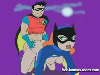 Batman ด้วย catwoman และ batgirl เซ็กซ์