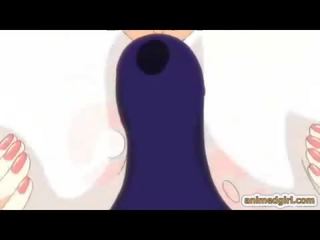 Fürdőruha hentai kétnemű jelentkeznek mellszex által dögös anime
