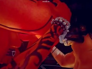 女王 戴恩 & gajeel - 強 feminazation 在 地獄